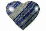 Polished Lapis Lazuli Heart - Pakistan #170935-1